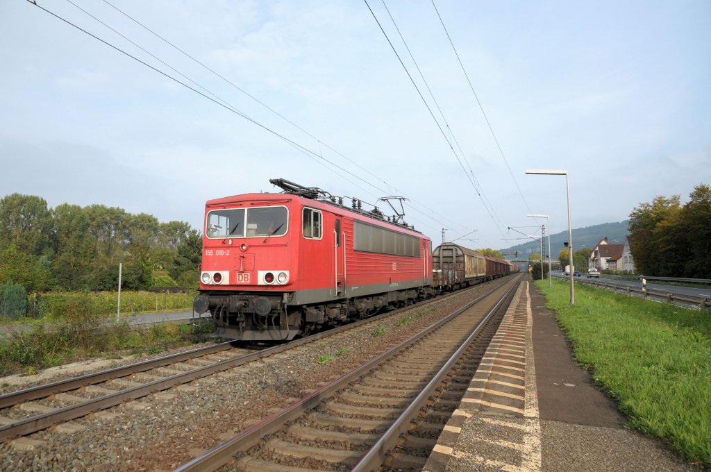 155 010 am 30.09.10 in Th�ngersheim