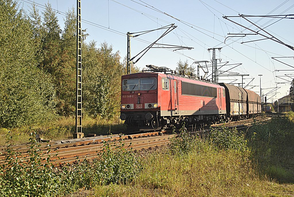 155 048 in Lehrte, am 02.10.2011.