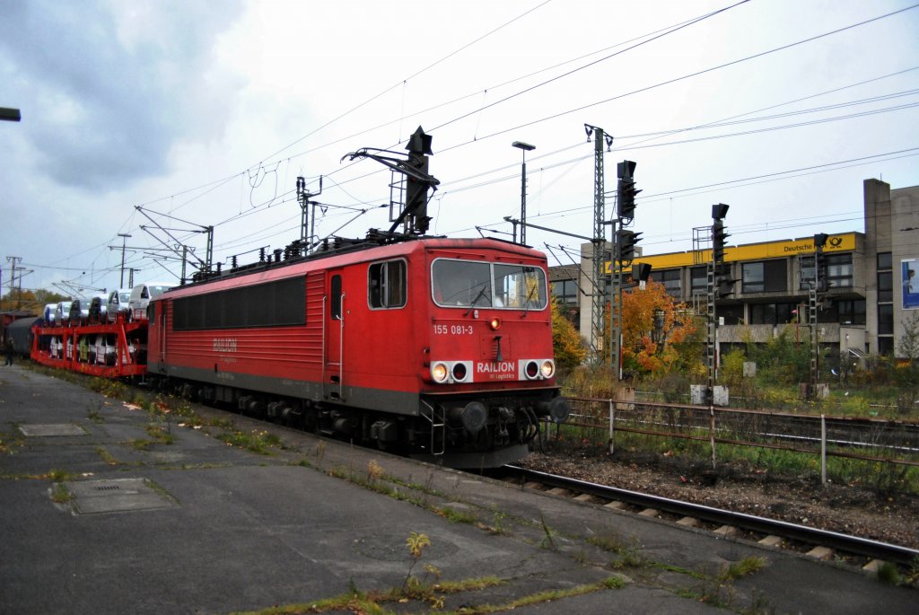 155 081-3 in Lehrte, am 26.10.10.