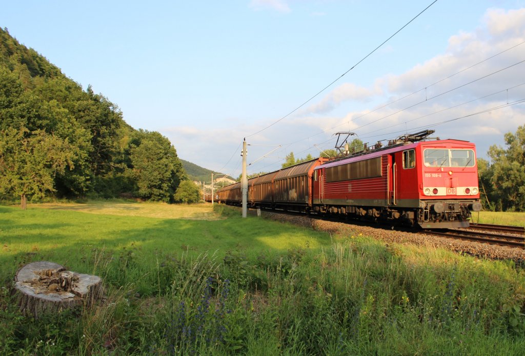 155 108 fuhr am 10.07.13 durch Remschtz.