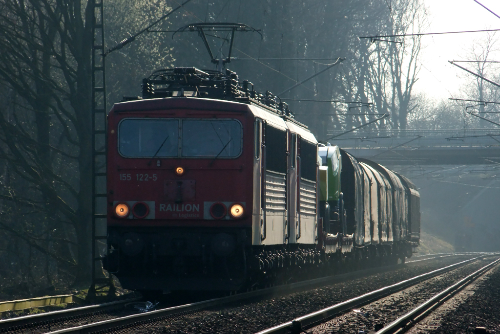 155 122-5 auf der Hamm-Osterfelder Strecke in Recklinghausen-Suderwich 23.3.2012