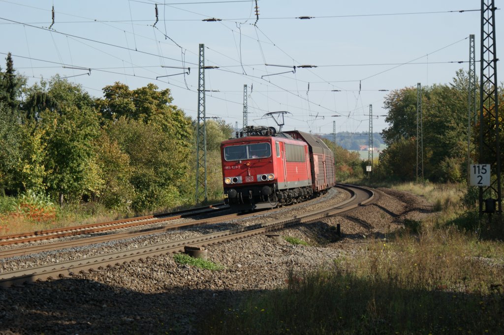 155 123-3 bei Fulda am 04.10.2011