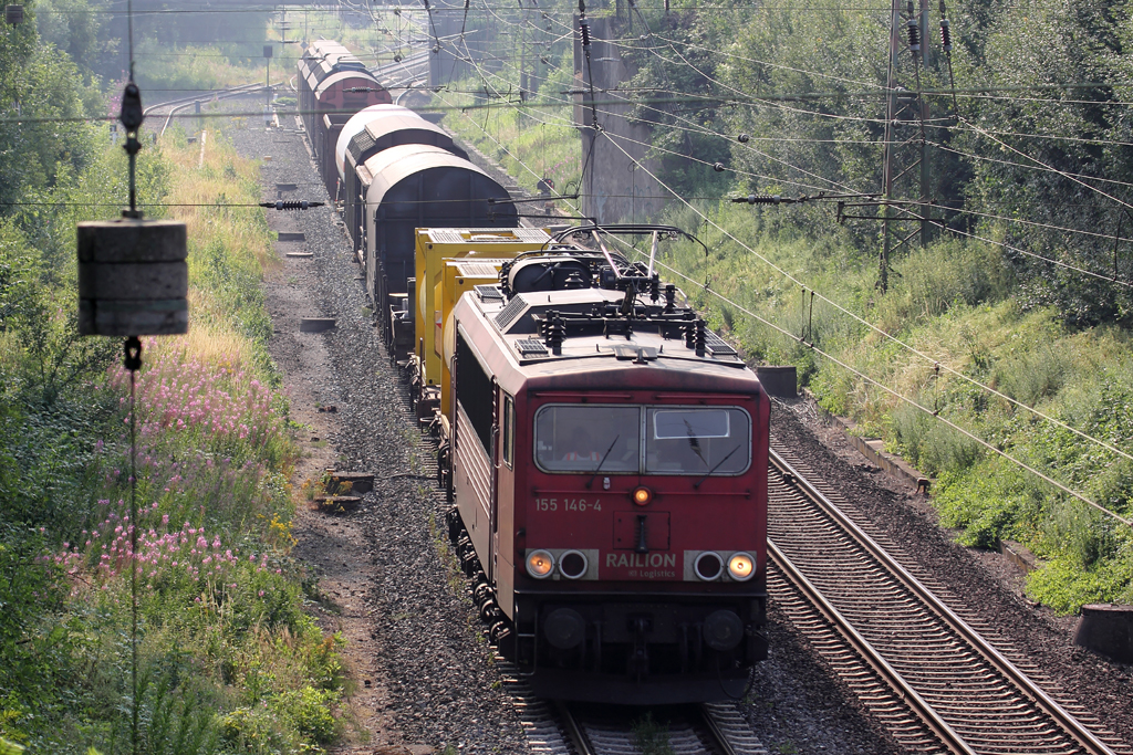 155 146-4 auf der Hamm-Osterfelder Strecke in Recklinghausen 24.7.2013