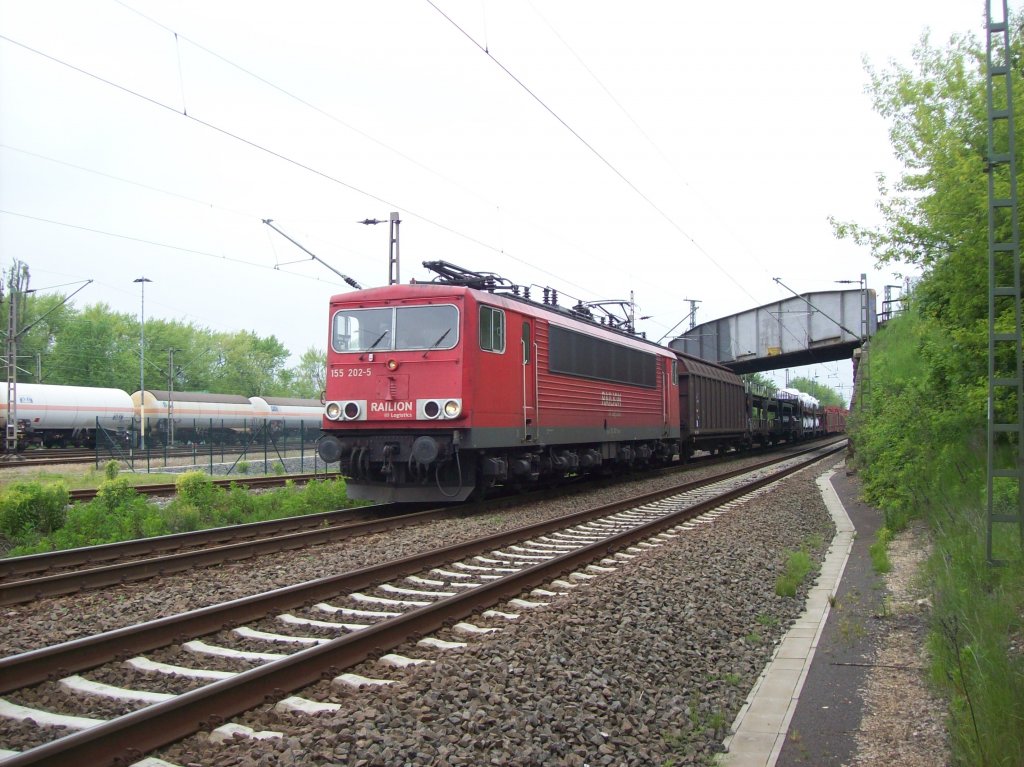 155 202-5 bei Bhlen bei Leipzig 28.05.2010
