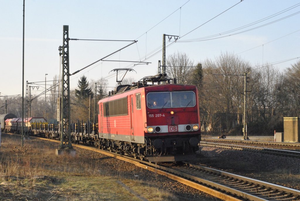 155 207-4, am 22.02.10 in Lehrte.