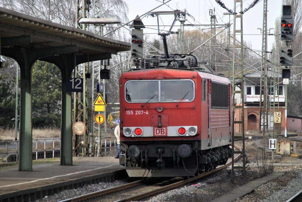 155 207-4 in Lehrte, am 22.02.2012