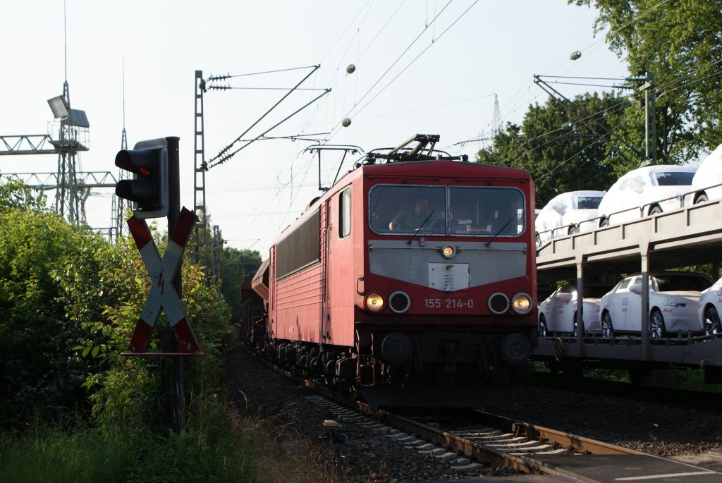 155 214-0 mit gem. Gz in Dsseldorf Eller am 23.06.2010