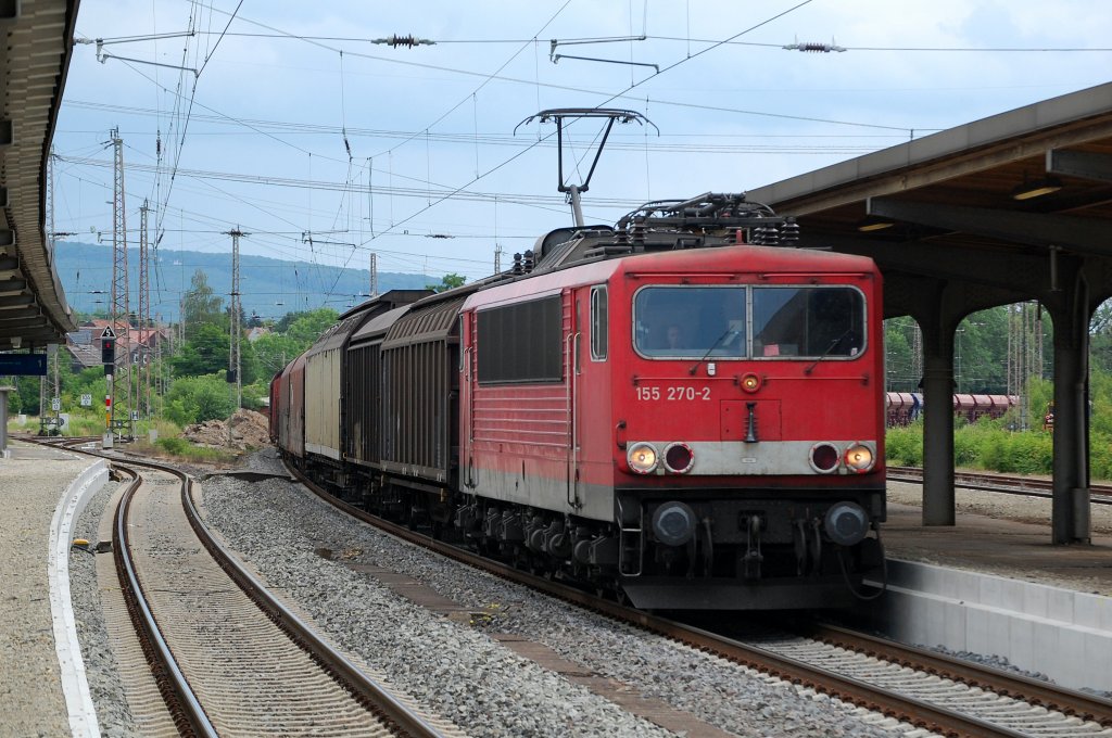 155 270-2 mit einem EZ am 23.06.2012 in Kreiensen