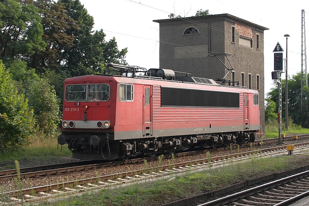 155 270 rollt am 19.08.2010 durch Passow