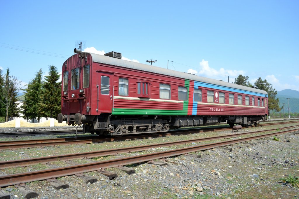 16. April 2012: Arbeitswagen der Streckenberwachung im Bahnhof Balaken