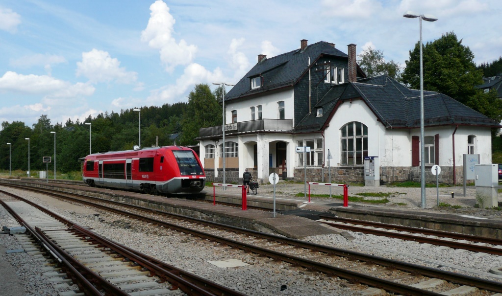 16 Jahre spter wechselte 641 038 in Wurzbach die Fahrtrichtung. (18.8.11)