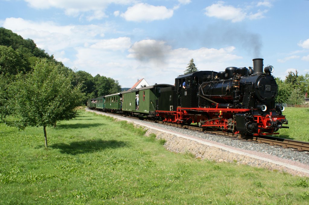 16.07.2011, Lok 20 in Dippoldiswalde / Weieritztalbahn