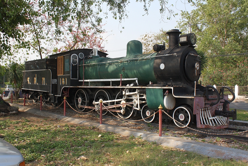 161 aufgestellt auf dem Bahnhofsvorplatz von Lopburi 13.Mrz 2012. 
