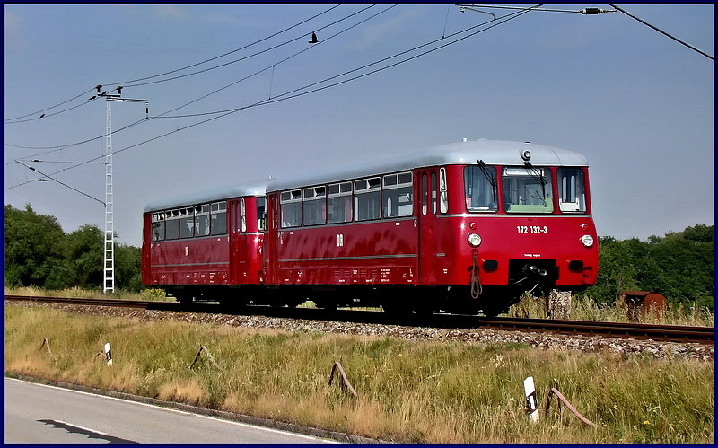 172 132-3 & 172 171-1 unterwegs nach Putbus.   Stralsund - Rgendamm am  21.07.10