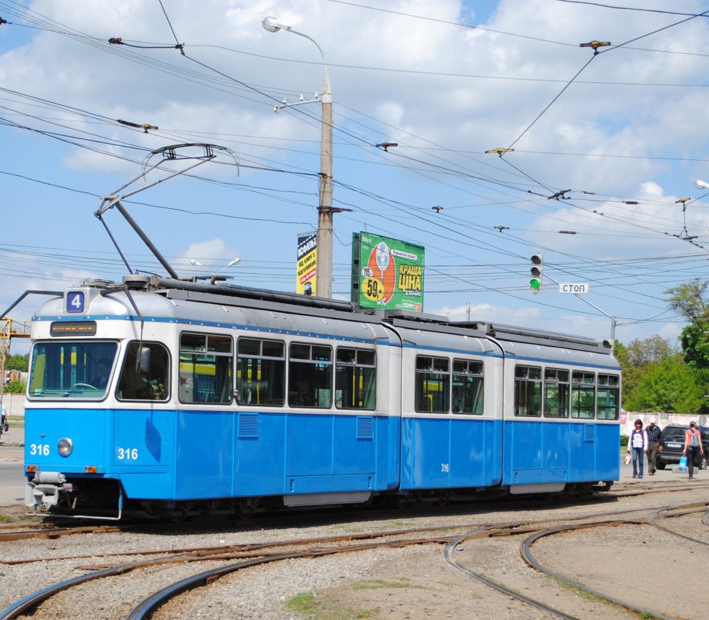 18. Mai 2011: die alten Zri Trams in Winnyzja