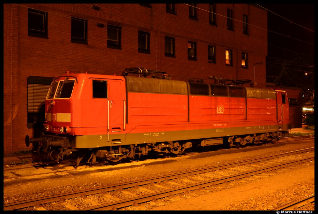 181 204-9 steht am 12. August 2012 abgestellt im Bahnhof Koblenz.