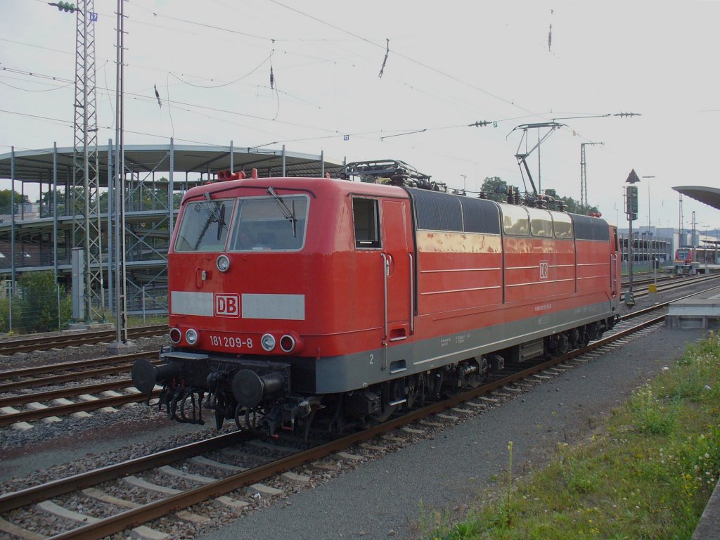 181 209-8 ist als Lz am 03.09.2011 in Kaiserslautern