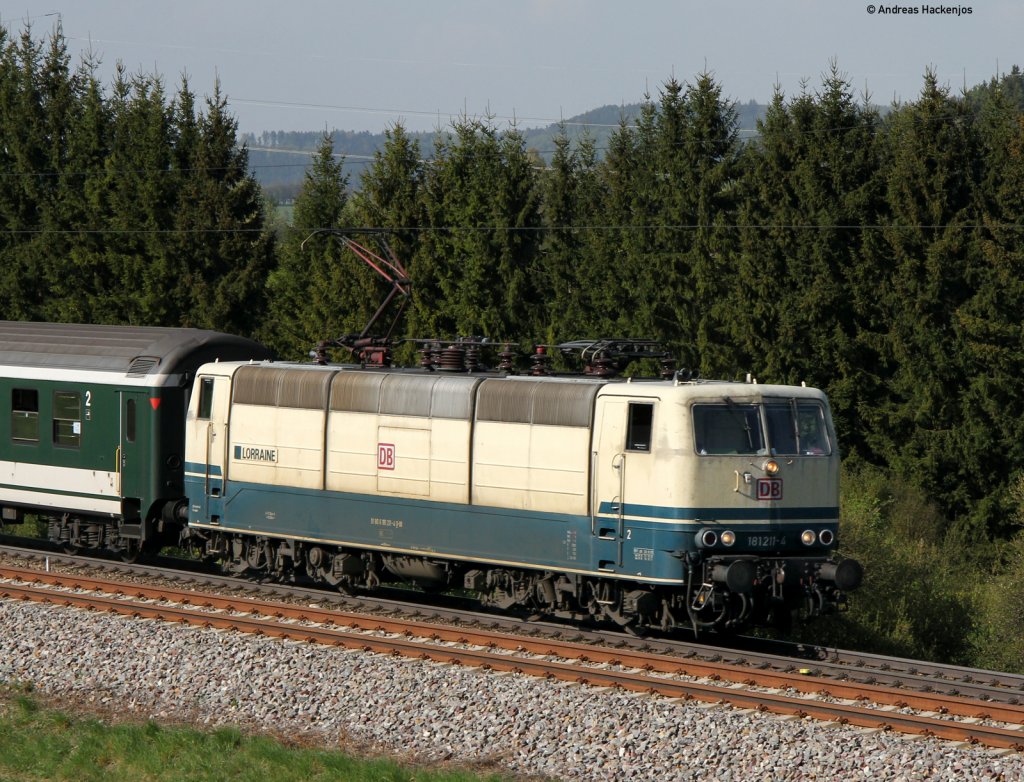 181 211-4  Lorraine  mit dem IC 281 (Stuttgart Hbf-Zrich HB) bei Rottwei 22.4.11
