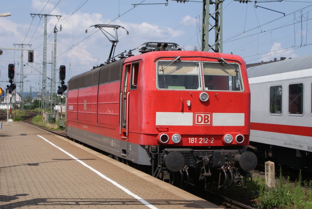 181 212-2 Lz in Koblenz Hbf am 02.07.09