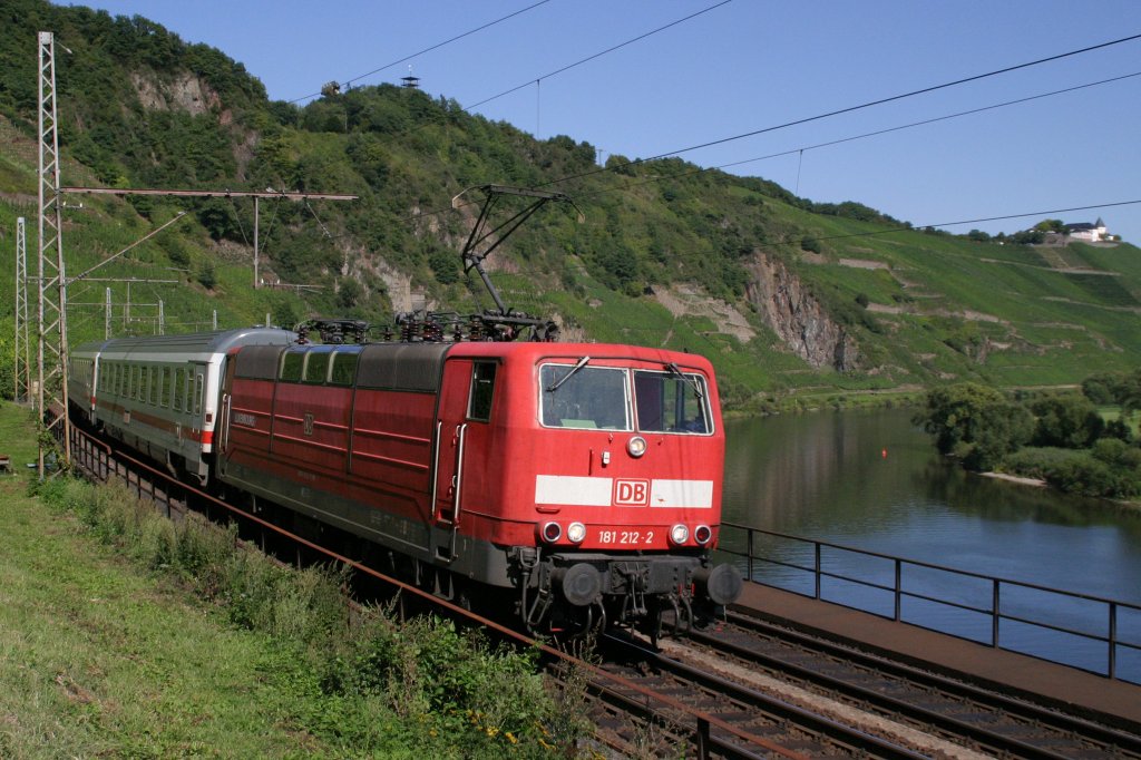 181 212  Luxemburg  durchf�hrt am 20.8.l1 mit IC 134 P�nderich