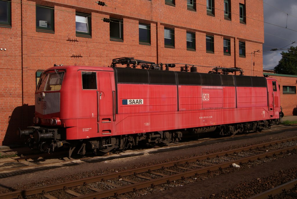 181 213-0  Saar  abgestellt in Koblenz Hbf am 07.08.2011