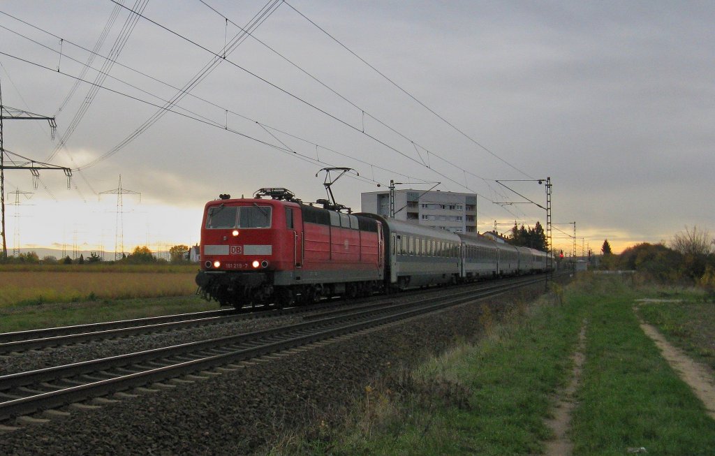 181 219 mit EN 408.Am 07.11.09 in Lampertheim.