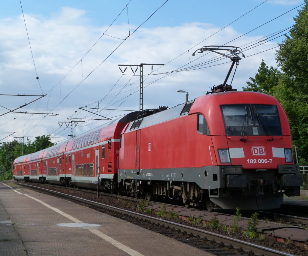 182 006 bei der Durchfahrt durch Dresden Cotta am 22.07.12