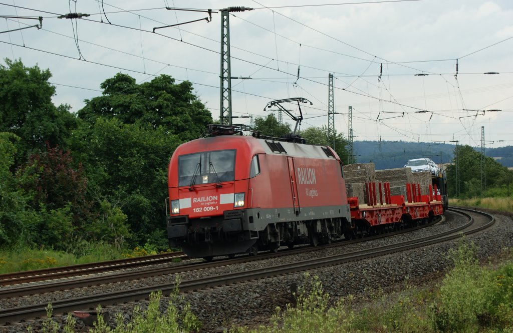 182 009-1 mit Gz bei Fulda am 11.07.2009
