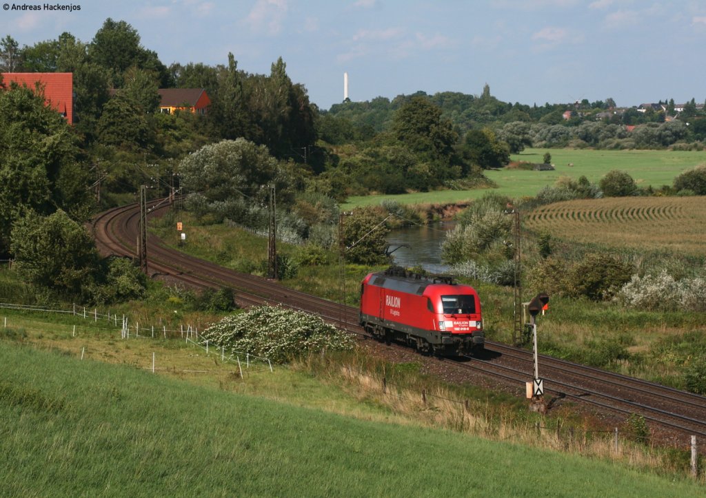 182 019-0 als Tfzf gen Sden bei Elze 19.8.10