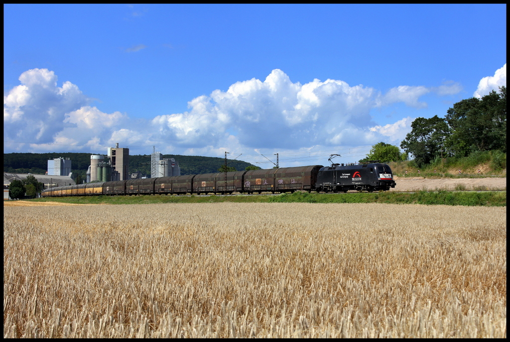 182 512 von TX Logistik mit ARS Altmann Autozug am 10.08.13 bei Karlstadt 