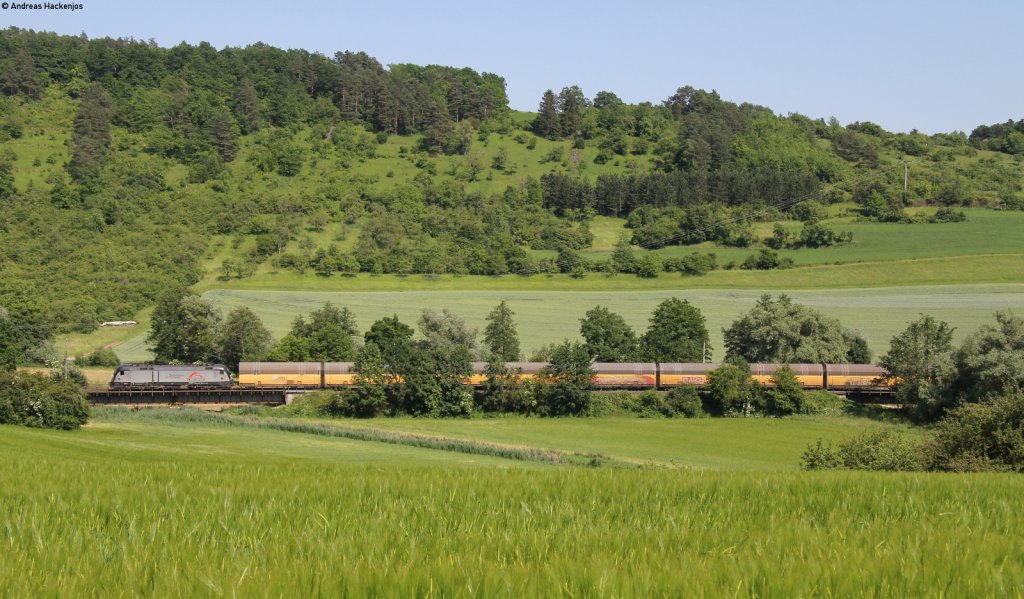182 529-0 mit einem Autozug bei Euenheim 19.6.13