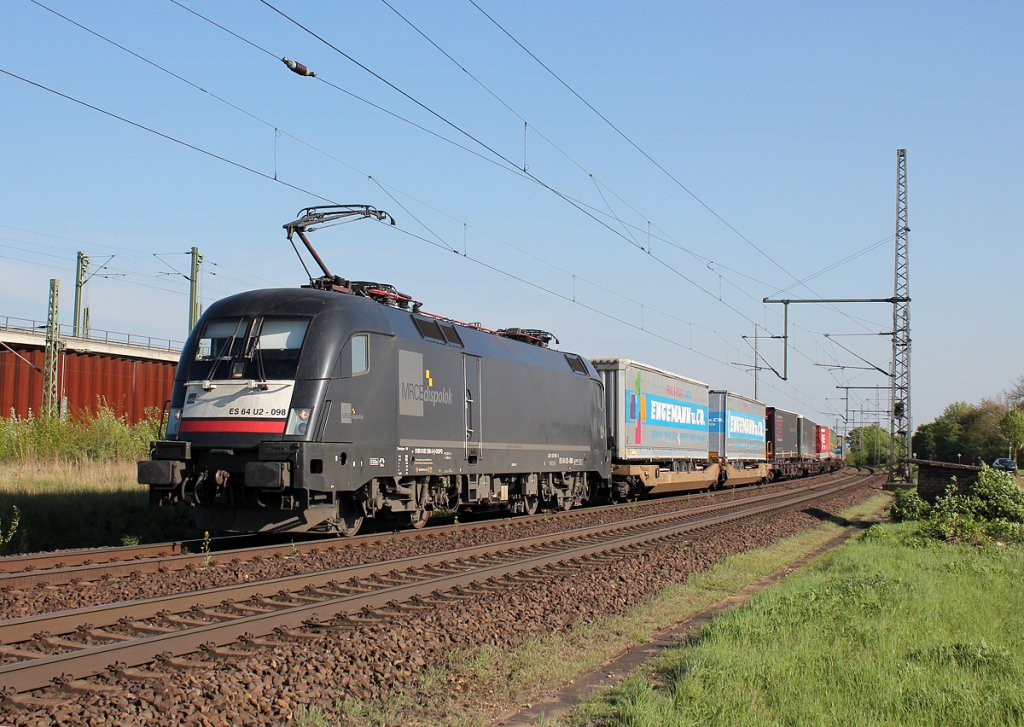 182 598 / ES 64 U2-098 in Porz Wahn am 04.05.2013