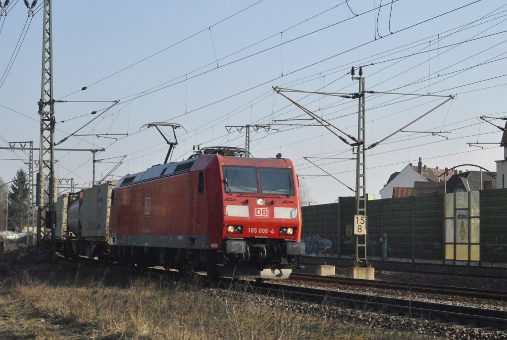 185 006-4, am 22.02.2011 in Lehrte.
