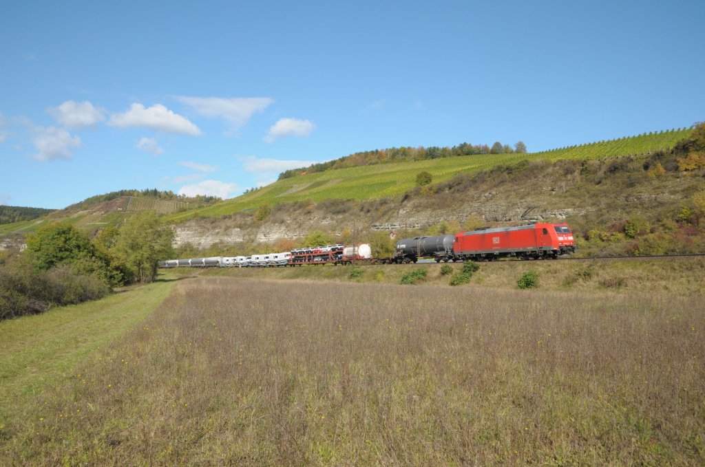 185 014 am 13.10.11 bei Himmelstadt/Main
