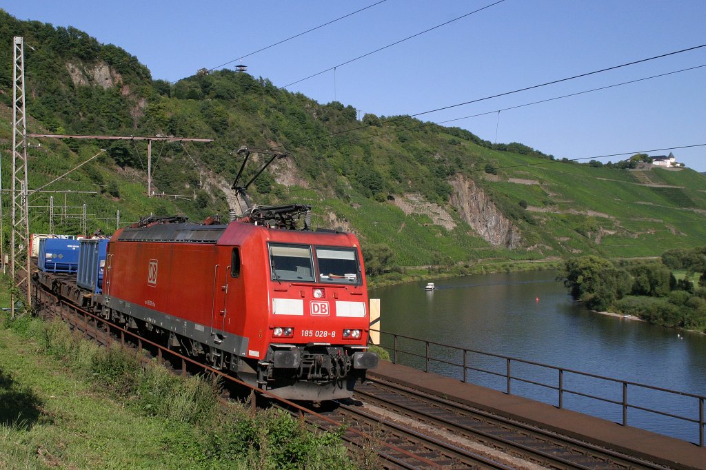 185 028 mit Gz am 20.8.11 in P�nderich