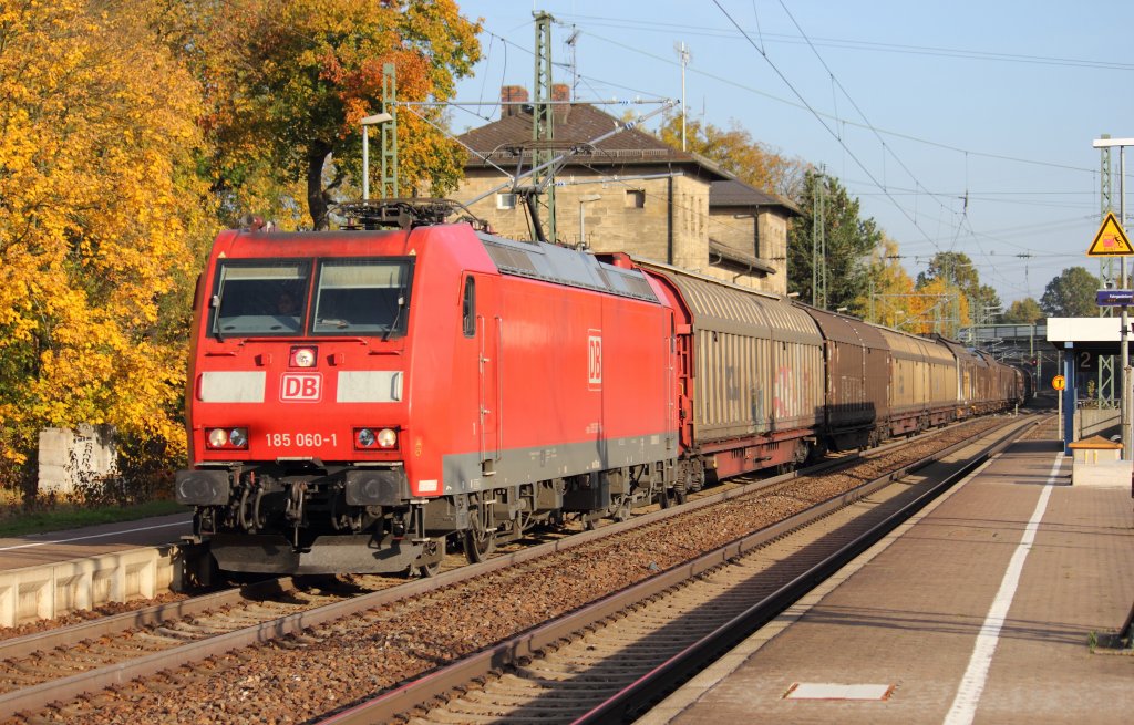 185 060-1 DB in Hochstadt/ Marktzeuln am 29.10.2012.