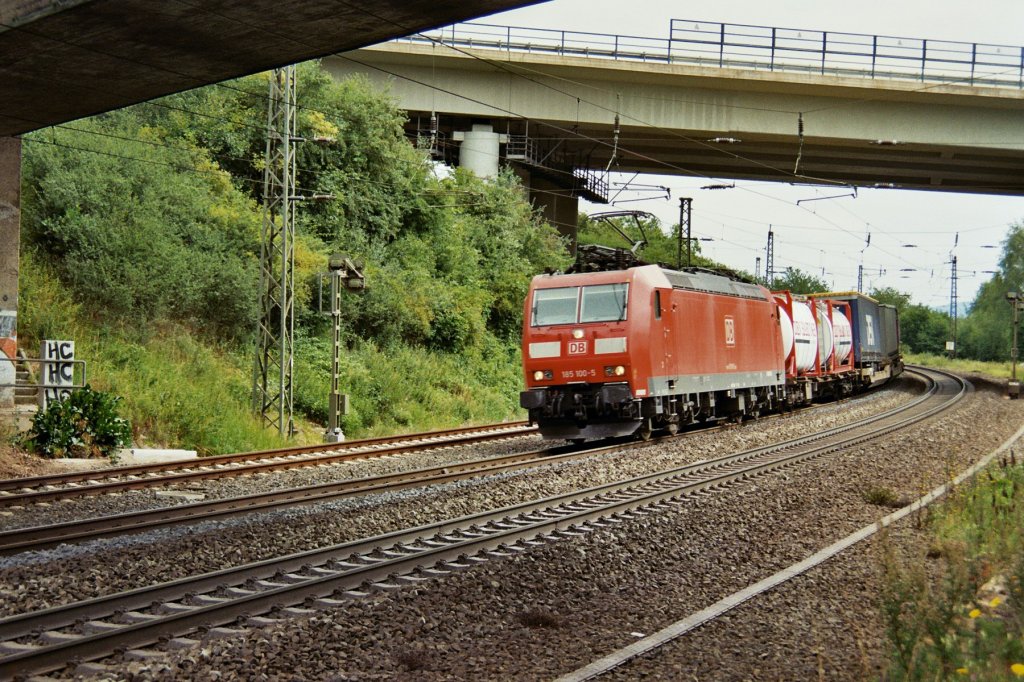 185 100-5 mit Gterzug Richtung Fulda