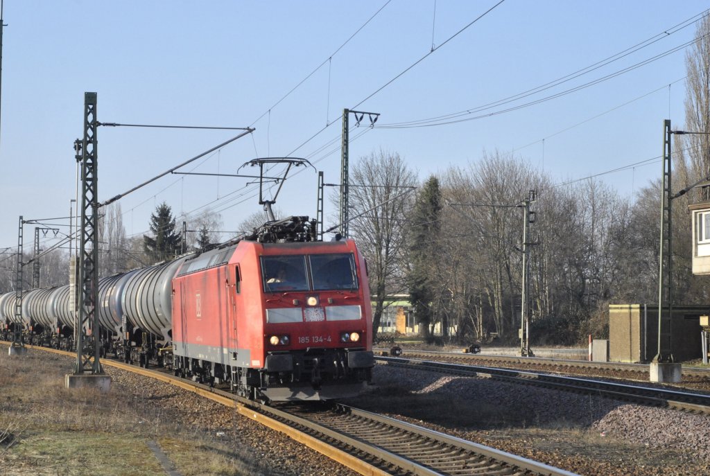 185 134-4, am 22.02.2011 in Lehrte.