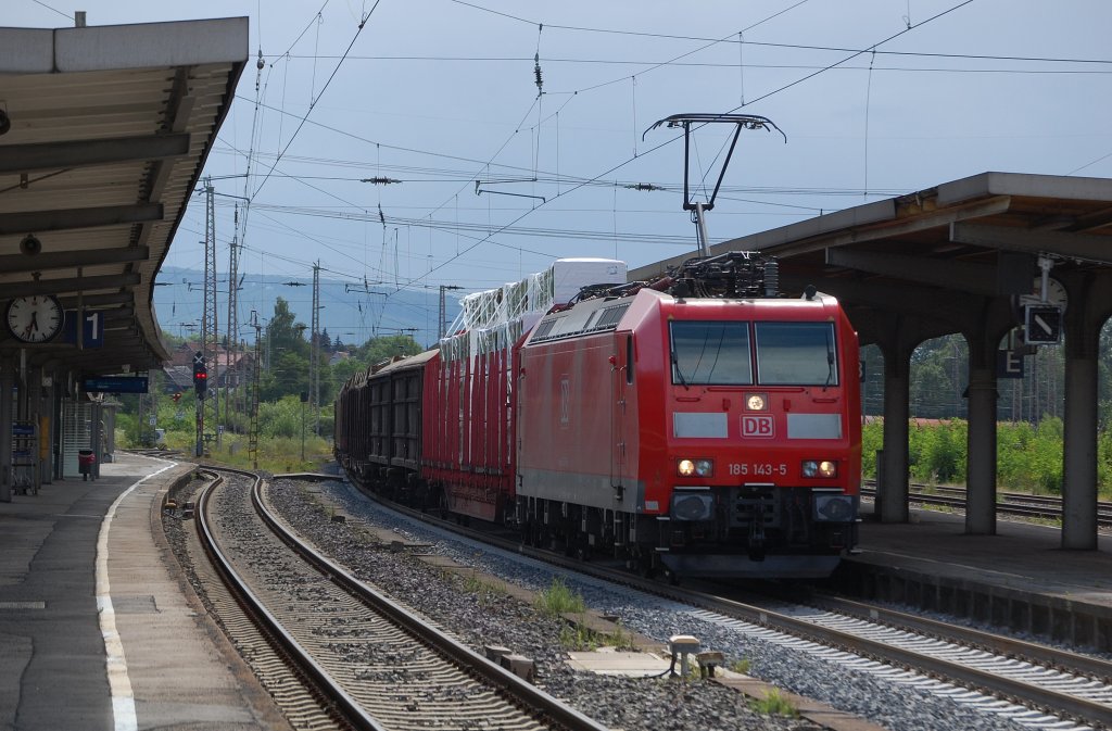 185 143-5 mit FIR 51638 Nrnberg Rbf - Seelze Rbf am 23.07.2011 durch Kreiensen