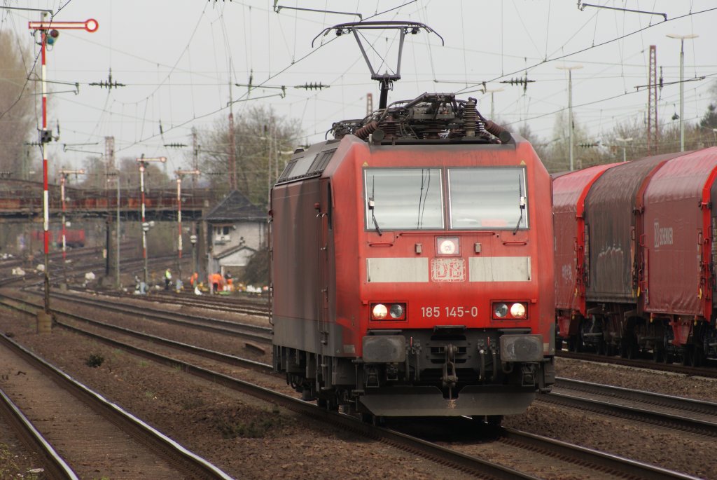 185 145-0 als Lz in Dsseldorf Rath am 07.04.2010