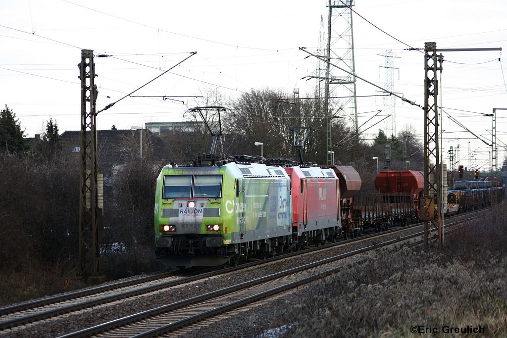 185 152 und 185 2xx am 8.1.11 in Ahlten.