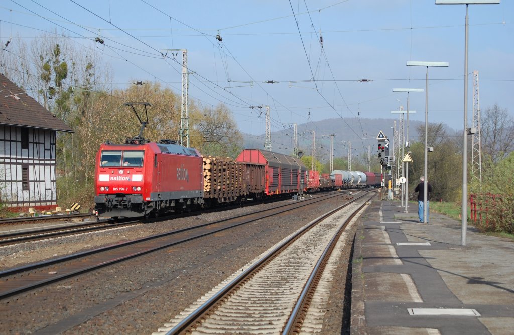 185 156 mit FIR 51577 Seelze Rbf - Mannheim Rbf am 09.04.2011 in Kreiensen