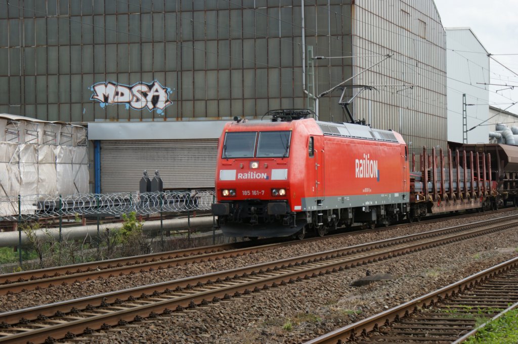 185 161-7 mit Gz in Dessau am 19.06.2009