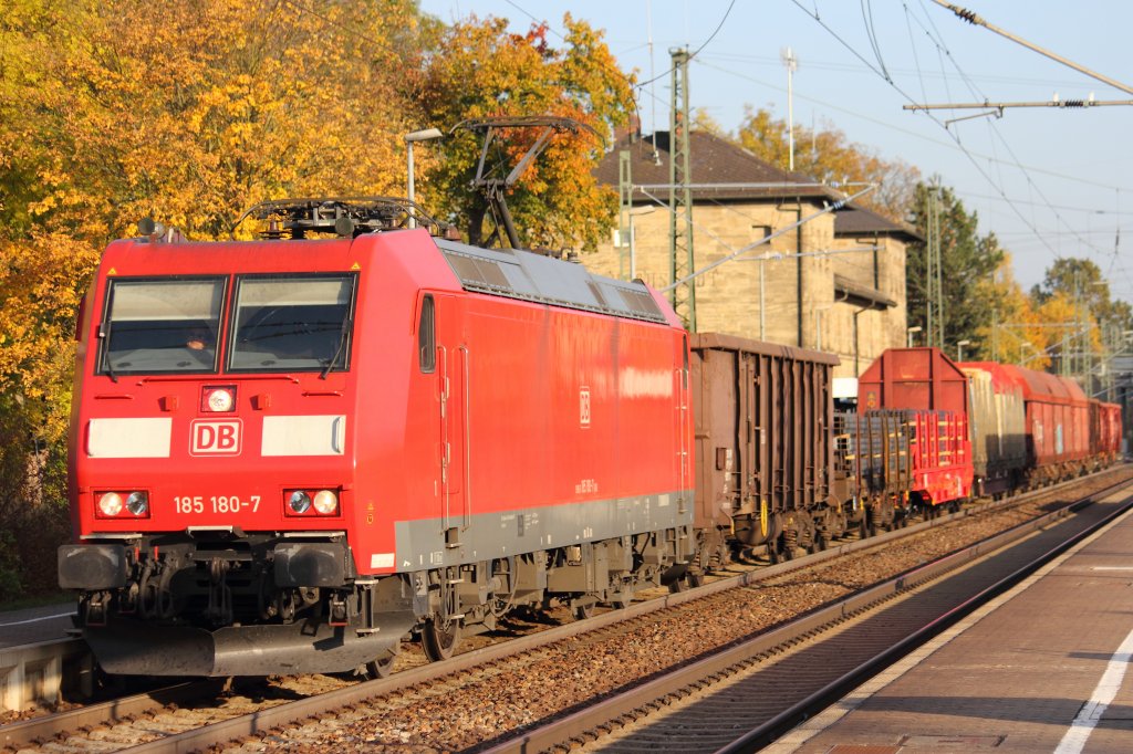 185 180-7 DB in Hochstadt/ Marktzeuln am 20.10.2012.