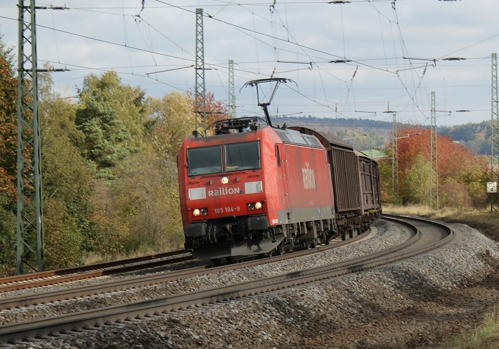 185 184-9 mit Gz bei Fulda am 26.10.2011