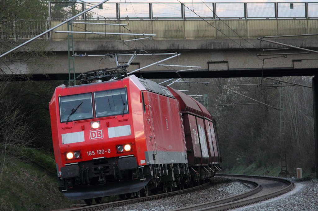 185 190-6 DB bei Redwitz am 29.04.2012.