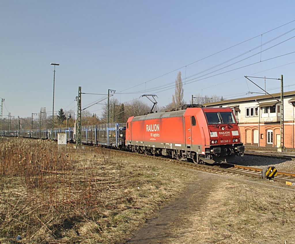 185 248-2, am 03.03.2011 in Lehrte.