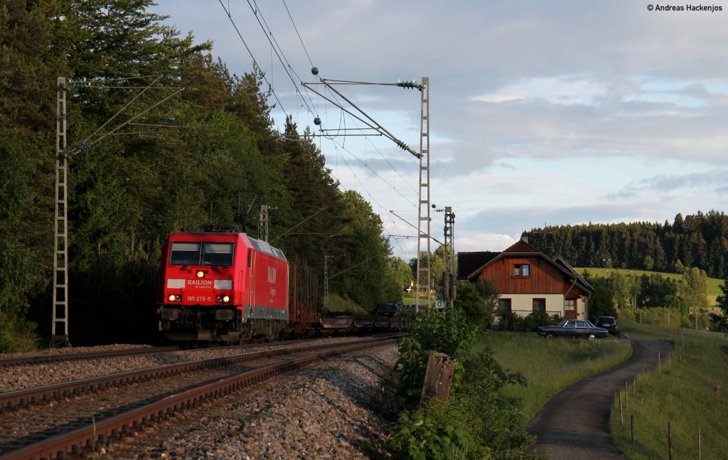 185 275-5 mit dem M 62882 (Immendingen-Gardelegen) bei Peterzell 27.5.11