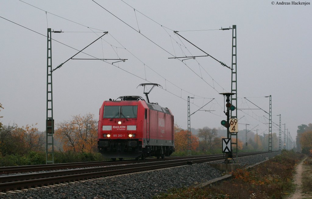 185 282-1 als Tfzf am Evsig Forchheim 29.10.09