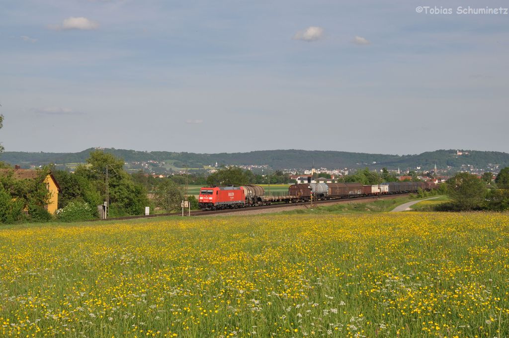 185 2XX mit Gterzug am 11.05.2012 bei Plling